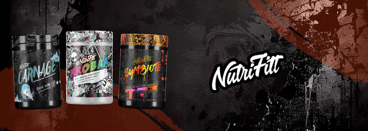 NutriFitt pre-workouts: Carnage, Krobaa and Symbiote