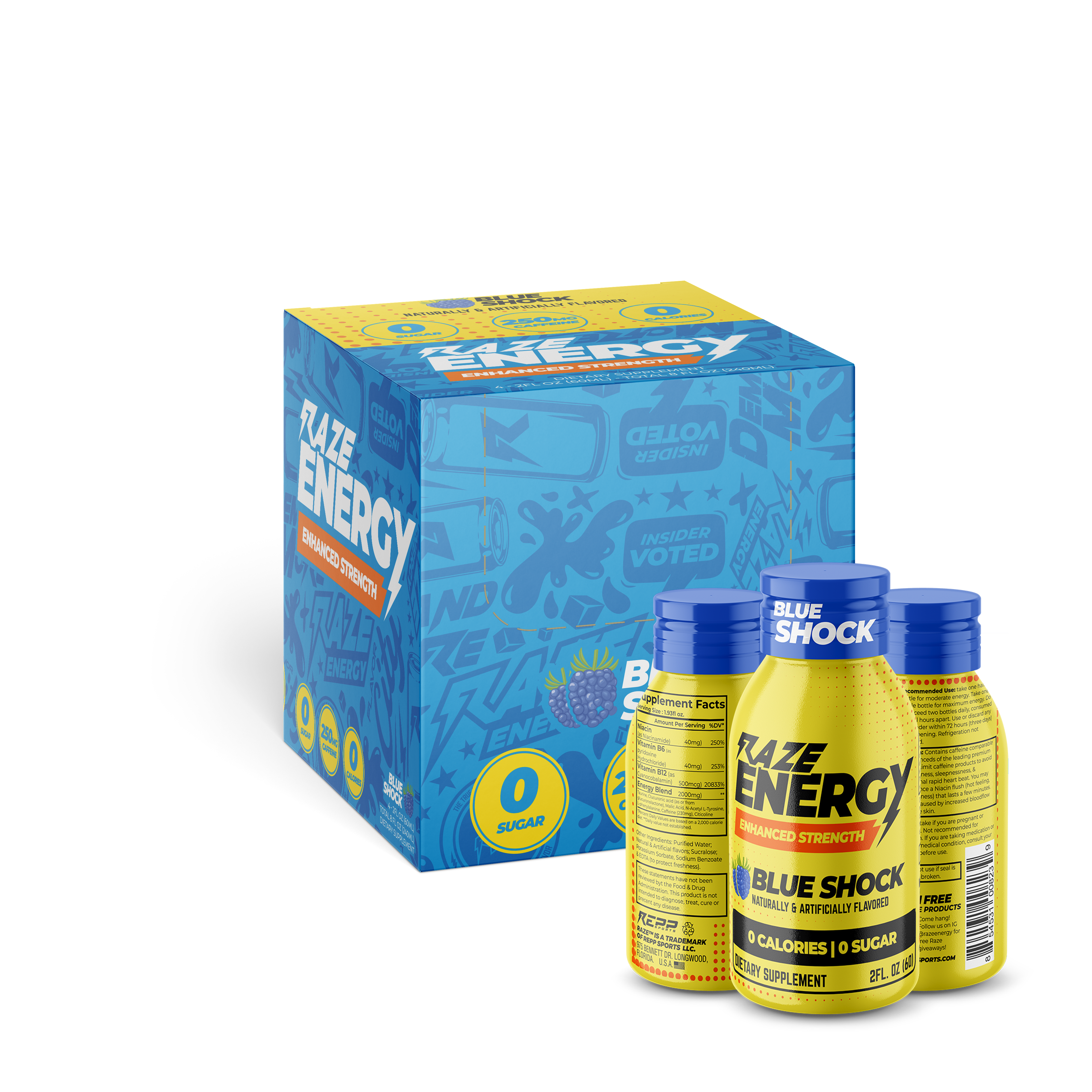 RAZE ENERGY SHOTS - 4 PER BOX – Big E Nutrition