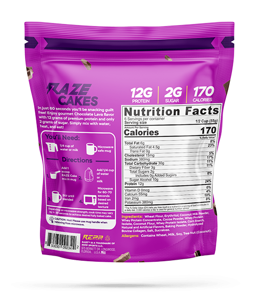 RAZE Protein Cakes
