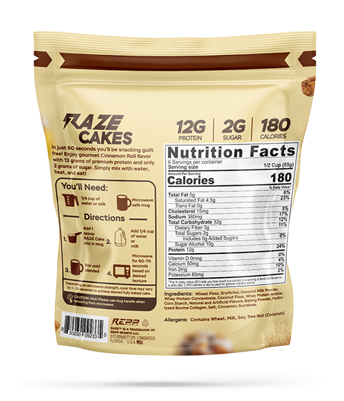 RAZE Protein Cakes